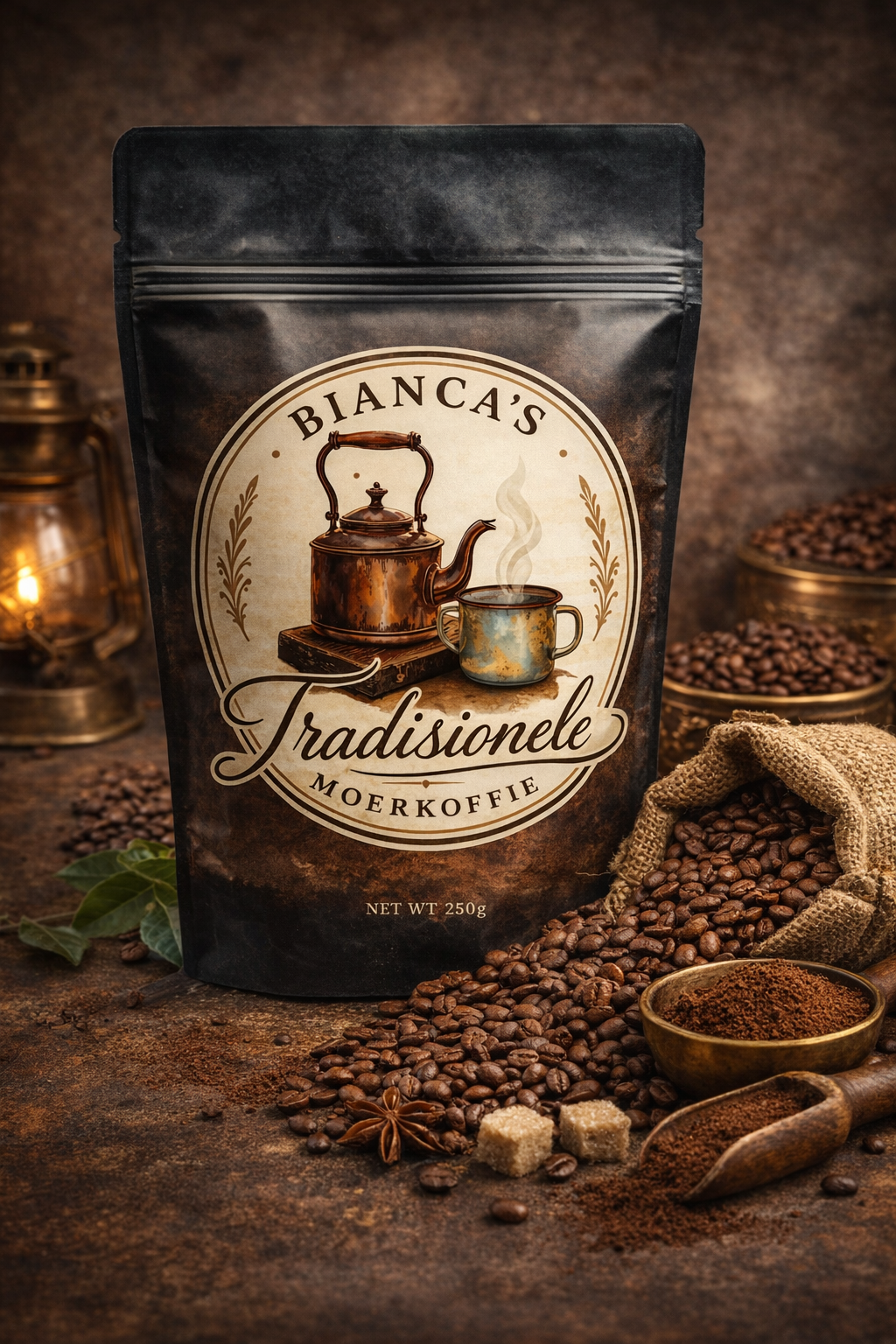 Bianca's Moerkoffie 250g Bag